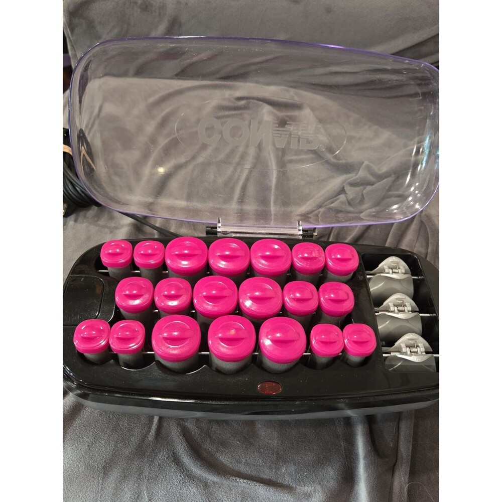 Conair Xtreme Instant Heat 20 Multi-Sized Flocked Rollers Curlers Clips CHV26HXW